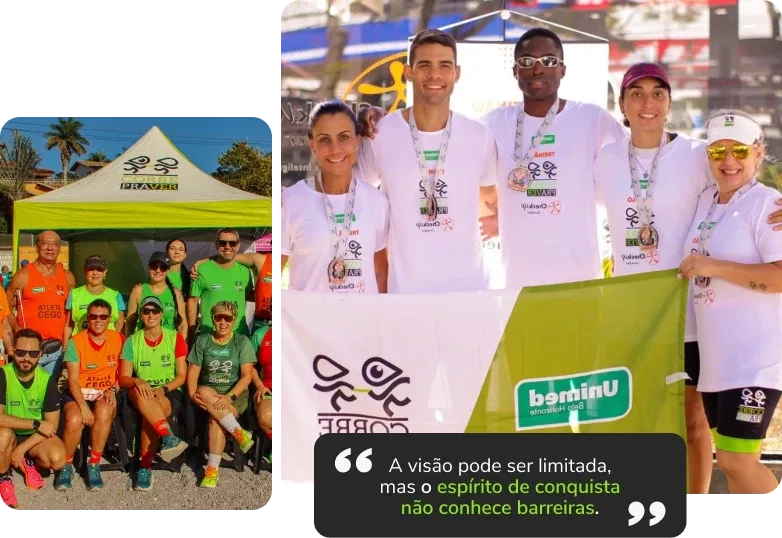 instituto corre pra ver acredita no poder da inclusao atraves do esporte